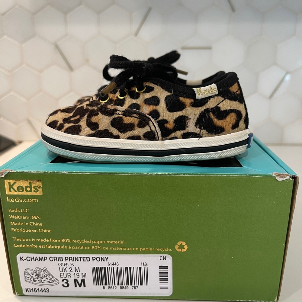 Cheetah Kate Spade Keds Toddler Shoe